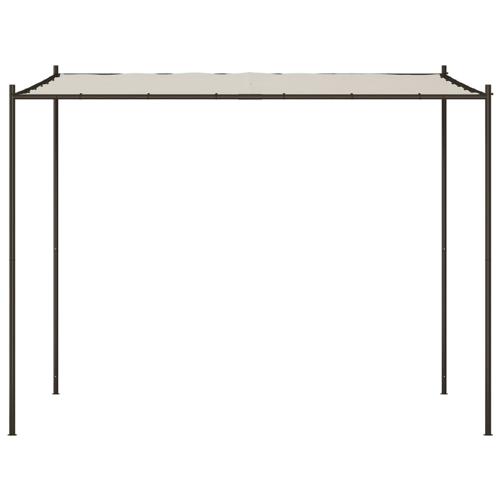 Vidaxl Arbor 3x3 m 180 g m² tessuto e bianco acciaio