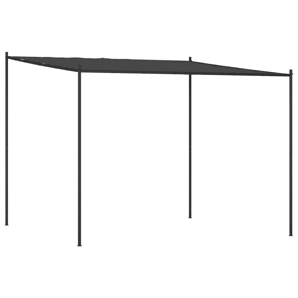 Vidaxl Arbor 3x3 m 180 g m² tessuto e antracite in acciaio