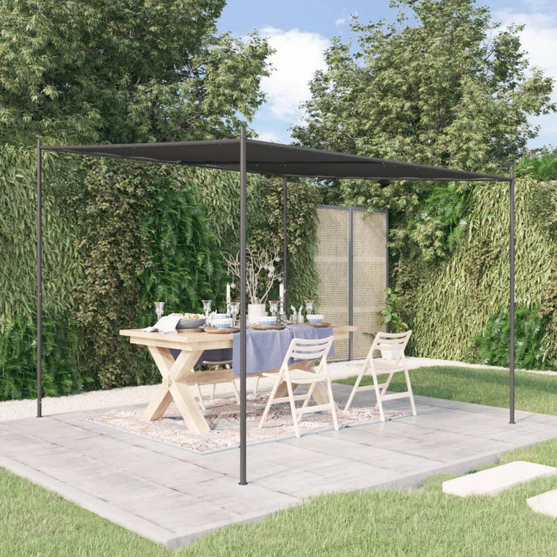 Vidaxl Arbor 3x3 m 180 g m² tessuto e antracite in acciaio
