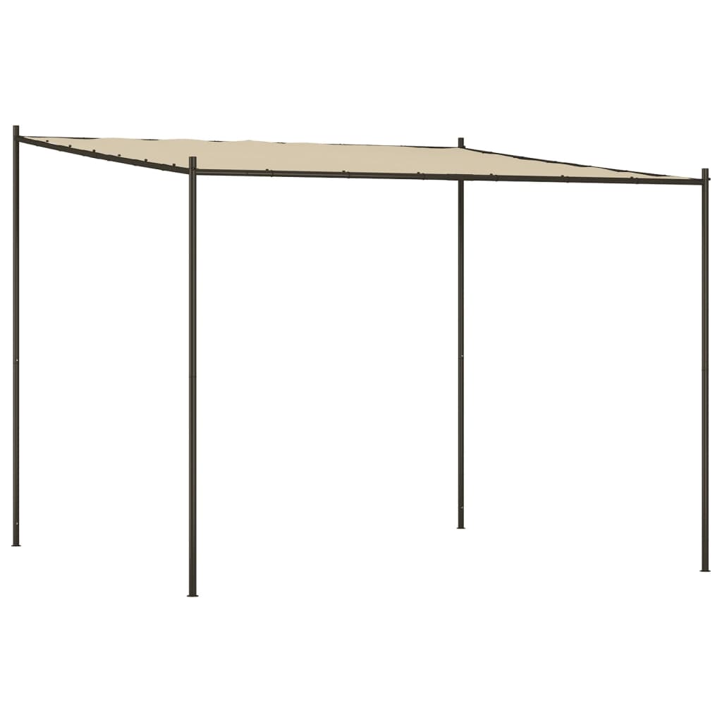Vidaxl Arbor 3x3 m 180 g m² tessuto e beige in acciaio