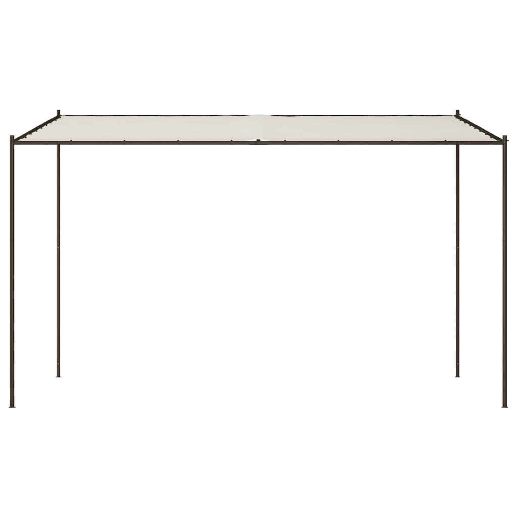 Vidaxl Arbor 4x4 m 180 g m² tessuto e bianco acciaio