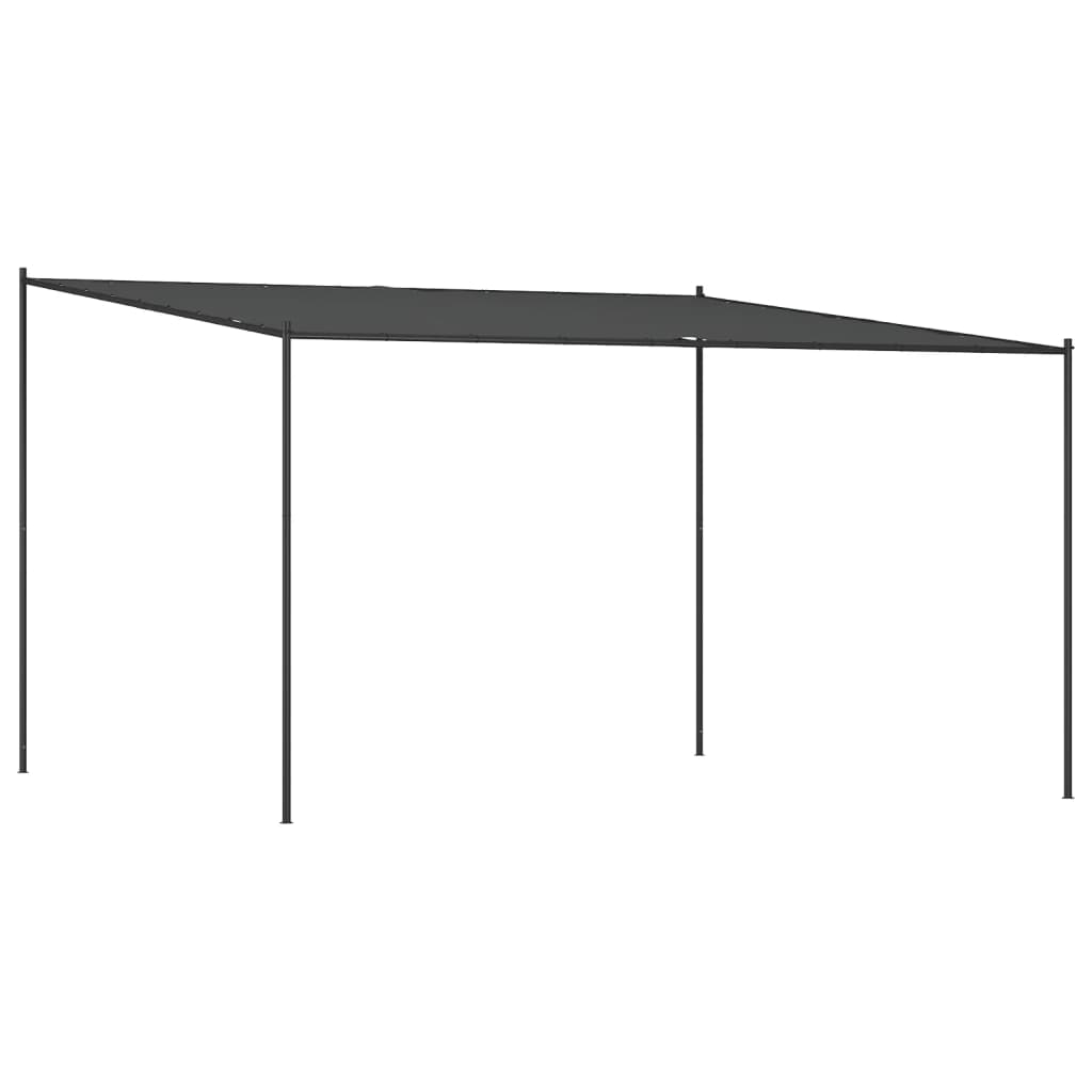 Vidaxl Arbor 4x4 m 180 g m² tessuto e antracite in acciaio