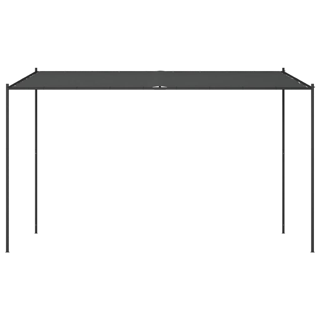 Vidaxl Arbor 4x4 m 180 g m² tessuto e antracite in acciaio