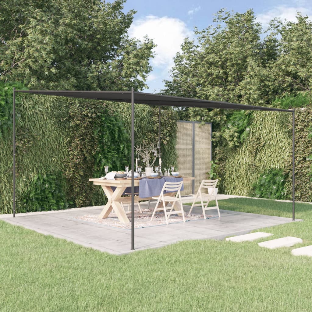 Vidaxl Arbor 4x4 m 180 g m² tessuto e antracite in acciaio