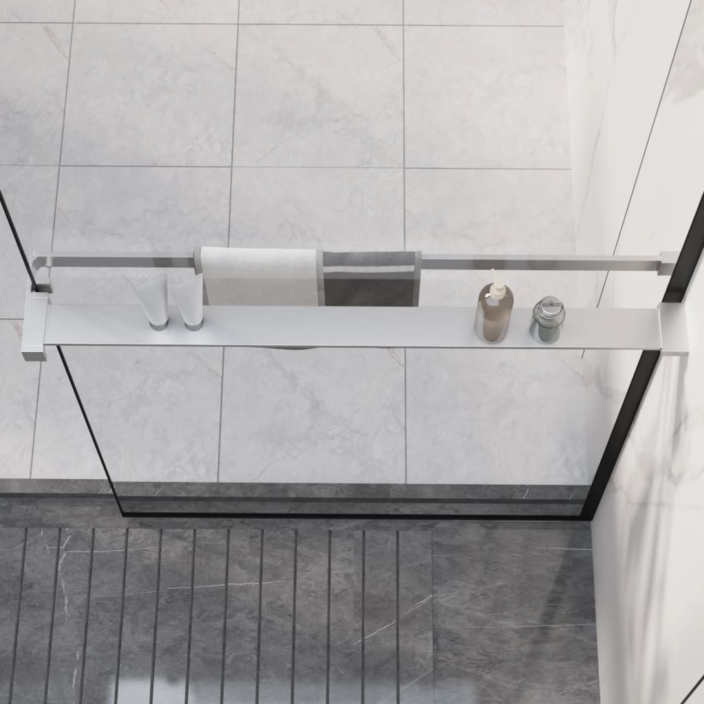 Vidaxl Walkschep per Walk -in Shower Wall 80 cm Aluminio cromo -colorato