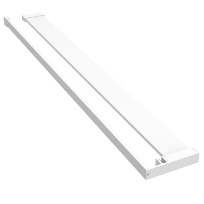 Vidaxl Walkschep per Walk -in Shower Wall 90 cm in alluminio bianco