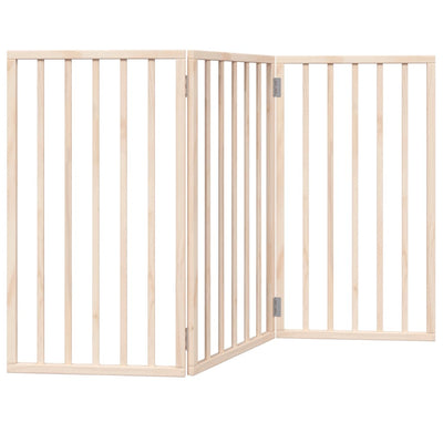 Vidaxl Dog Fence Plegable 3 paneles de 150 cm de madera de álamo