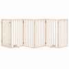Vidaxxl puerta para perros con puerta plegable 6 paneles 300 cm madera de álamo