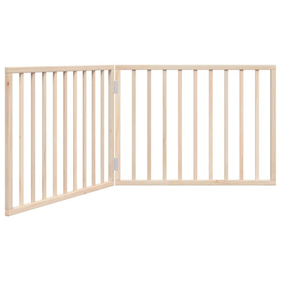 Vidaxl Dog Fence Plegable 2 paneles de 160 cm de madera de álamo