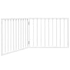 Vidaxl Dog Fence Cropeble 2 pannelli 160 cm Poplar Bianco