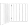 Vidaxl Dog Fence Plegable 2 paneles de 160 cm de madera de álamo blanco