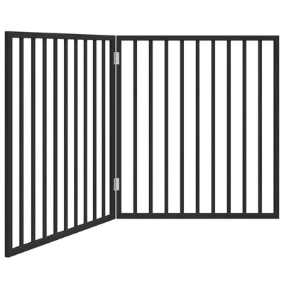 Vidaxl Dog Fence Plegable 2 paneles 160 cm Populierhout Negro