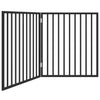 Vidaxl Dog Fence Collapsible 2 pannelli 160 cm Populierhout Nero