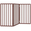 Vidaxl Dog Fence Collapsible 3 pannelli 150 cm Poplar marrone