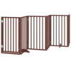 Vidaxl Dog Fence Collapsible 6 pannelli 300 cm Populier Wood Brown