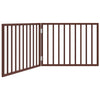 Vidaxl Dog Fence Plegable 2 paneles de 160 cm de madera de álamo marrón