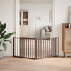 Vidaxl Dog Fence Plegable 2 paneles de 160 cm de madera de álamo marrón