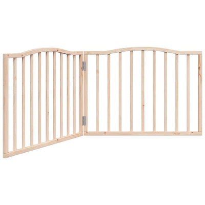 Vidaxl Dog Fence Plegable 2 paneles de 160 cm de madera de álamo