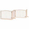 Vidaxl Dog Fencing pieghevole con porta 4 pannelli 320 cm Legno di pioppo