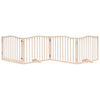 Vidaxl Dog Fencing pieghevole con porta 4 pannelli 320 cm Legno di pioppo