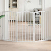 Vidaxl Dog Fence Collapsible 3 pannelli 150 cm Poplar Bianco