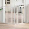Vidaxl Dog Fence Cropeble 2 pannelli 160 cm Poplar Bianco
