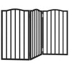 Vidaxl Dog Fence Collapsible 3 pannelli 150 cm Poplar Black