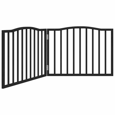 Vidaxl Dog Fence Plegable 2 paneles 160 cm Populierhout Negro
