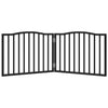 Vidaxl Dog Fence Collapsible 2 pannelli 160 cm Populierhout Nero