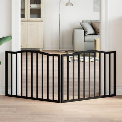 Vidaxl Dog Fence Plegable 2 paneles 160 cm Populierhout Negro