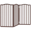 Vidaxl Dog Fence Plegable 3 Paneles de 150 cm Populier Wood Brown Oak