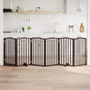 Vidaxl Dog Fence Pleapsible 6 paneles 300 cm Poplar Wood Oak Brown Oak
