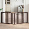 Vidaxl Dog Fence Plegable 2 paneles 160 cm Populier Wood Brown Oak