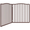 Vidaxl Dog Fence Crottabile 2 pannelli 160 cm Populier in legno in legno quercia