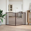 Vidaxl Dog Fence Crottabile 2 pannelli 160 cm Populier in legno in legno quercia