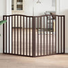 Vidaxl Dog Fence Plegable 2 paneles 160 cm Populier Wood Brown Oak