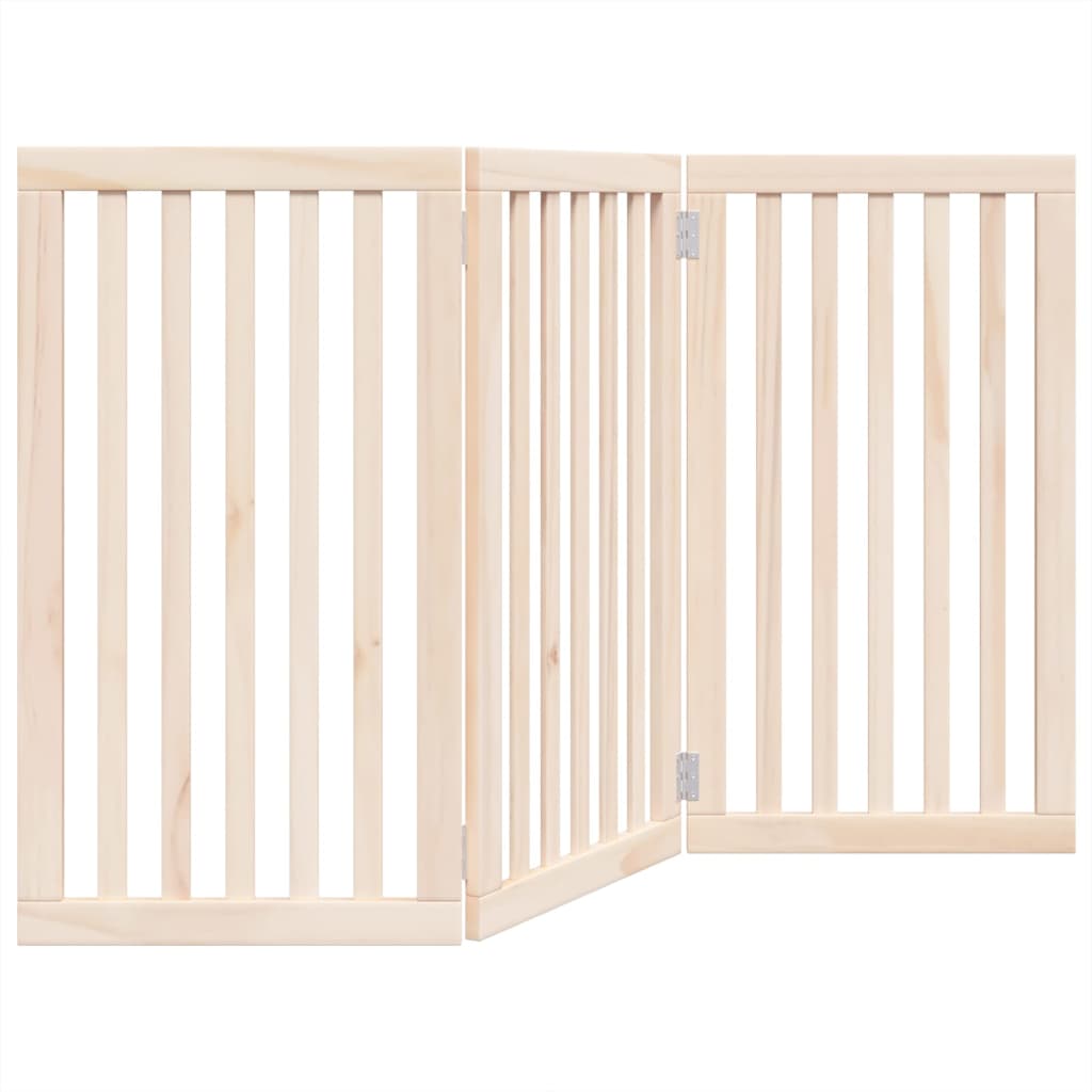 Vidaxl Dog Fence Croppecible 3 pannelli 150 cm Poplar Wood
