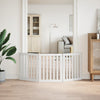 Vidaxl Dog Fence Plegable 3 paneles de 150 cm de madera de álamo de 150 cm blanco