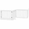 Vidaxl Dog Fence Colpobile con porta 4 pannelli 320 cm PopulierHout White
