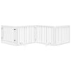 Vidaxl Dog Fence Colpobile con porta 4 pannelli 320 cm PopulierHout White
