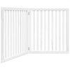 Vidaxl Dog Fence Cropeble 2 pannelli 160 cm Poplar Bianco