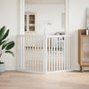 Vidaxl Dog Fence Cropeble 2 pannelli 160 cm Poplar Bianco