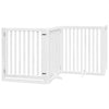 Vidaxl Dog Fence Colpobile con porta 4 pannelli 320 cm PopulierHout White