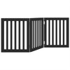 Vidaxl Dog Fence Collapsible 3 pannelli 150 cm Poplar Black