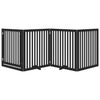 Vidaxl Dog Fence Cropeble 4 pannelli 320 cm Poplar Black