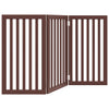 Vidaxl Dog Fence Collapsible 3 pannelli 150 cm Poplar marrone