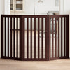 Vidaxl Dog Fence Collapsible 3 pannelli 150 cm Poplar marrone