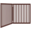 Vidaxl Dog Fence Plegable 2 paneles de 160 cm de madera de álamo marrón