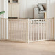 Vidaxl Dog Fence Cropeble 2 pannelli 160 cm Pineo solido
