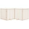 Vidaxl Dog Fence Colpobile con porta 4 pannelli 320 cm Pineo solido